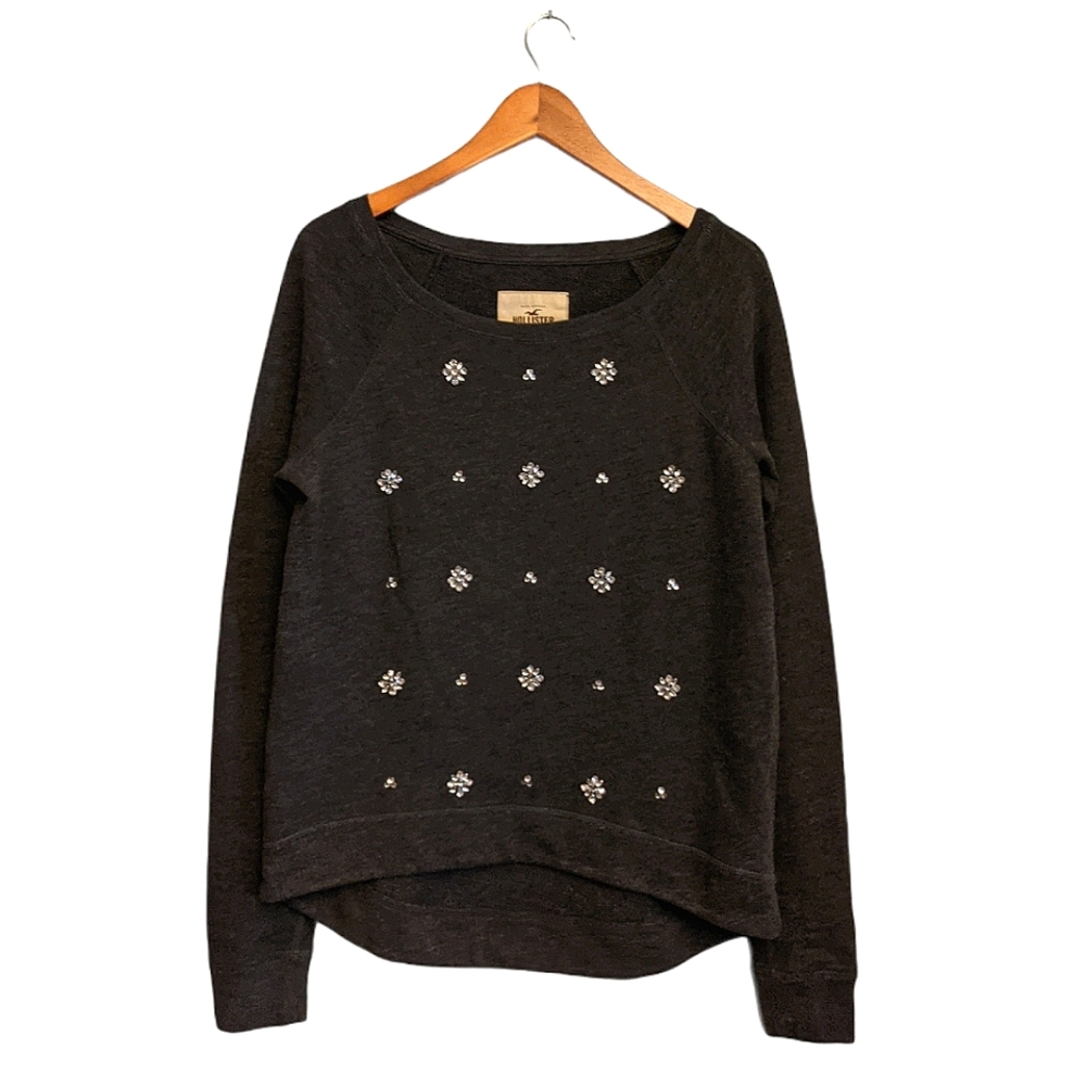 Hollister Sweater with rhinestone embellishments